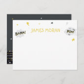 キッズスーパーヒーローノートカード ノートカード (正面/裏面)