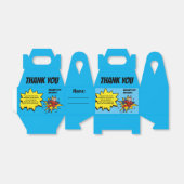 キッズスーパーヒーロー写真ありがとう誕生日パーティー フェイバーボックス (折り畳みなし)