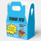 キッズスーパーヒーロー写真ありがとう誕生日パーティー フェイバーボックス (オープン)