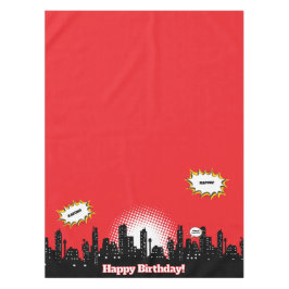 キッズスーパーヒーロー漫画ムービーパーティー テーブルクロス