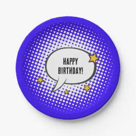 キッズスーパーヒーロー漫画ムービーパーティー ペーパープレート