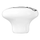 キッズセラミックドロー&カップボードドアノブ セラミックノブ (側面)