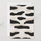 キッズゼブラ誕生日パーティーへの招待 招待状 (裏面)