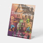 キッズゾンビハローウィンパーティスナック 台座サイン (正面)