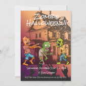 キッズゾンビハローウィンパーティ 招待状 (正面)
