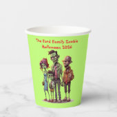 キッズゾンビファミリーハローウィンパーティ紙カップ 紙コップ (正面)