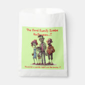 キッズゾンビファミリーハローウィンパーティ フェイバーバッグ (正面)