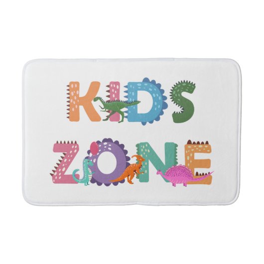 キッズゾーン恐竜 バスマット (正面)
