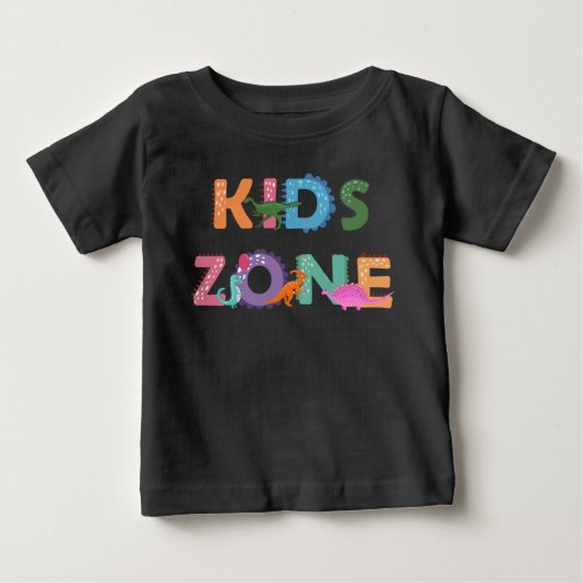 キッズゾーン恐竜 ベビーTシャツ (正面)