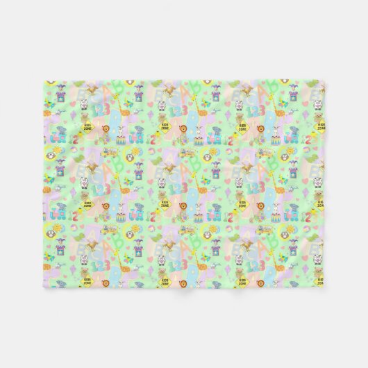 キッズゾーン フリースブランケット (正面(横))