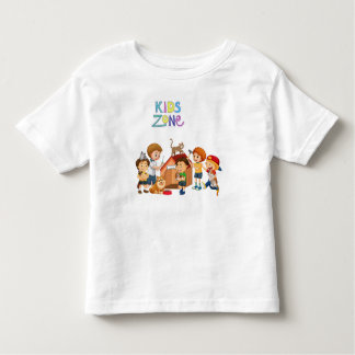 キッズゾーン、幼児のための素敵なプリントTシャツ トドラーTシャツ