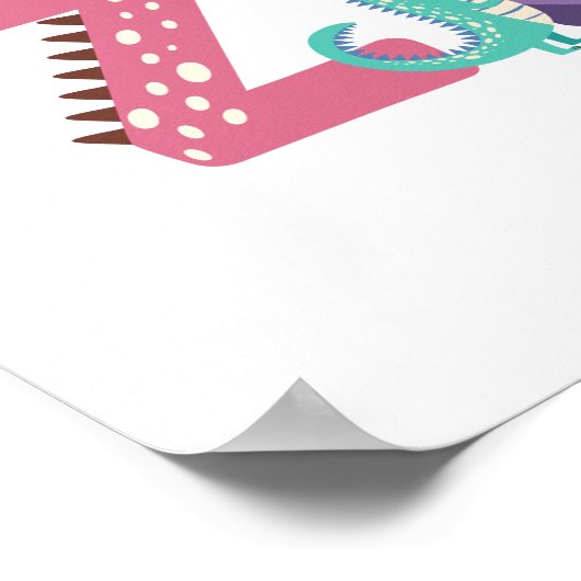 キッズゾーン 恐竜 ポスター (角)