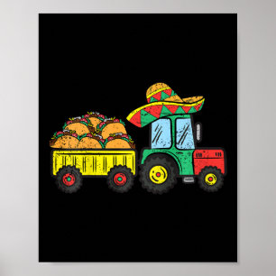 キッズタコトラクターCinco De Mayo Mexican Food Fiest ポスター