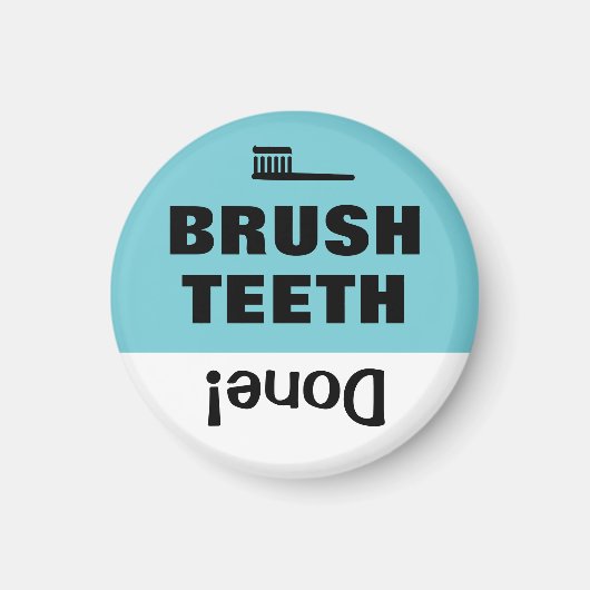 キッズタスクチョアリストリマインダーマグネットブラシ歯 マグネット (正面)