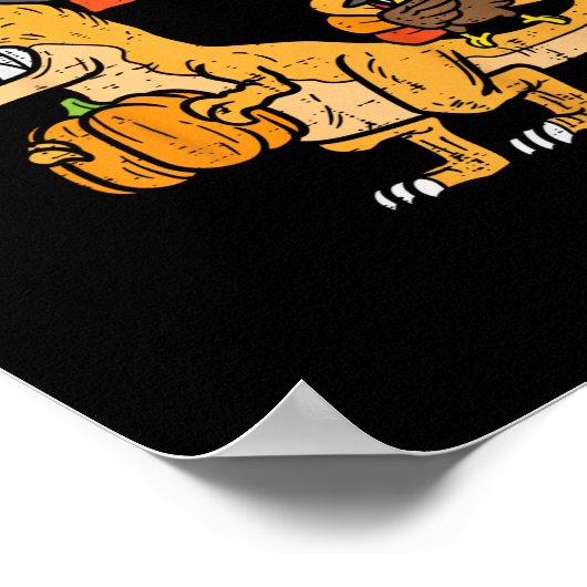 キッズターキーサウルスレックスダブターキートルディノ幼児の少年 ポスター (角)