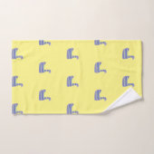 キッズダッキー(アヒルちゃん)ダックイエローデザイナールック バスタオルセット (ハンドタオル)