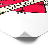 キッズダディハートタトゥーヴァレンティーンズボーイズGi ポスター (角)