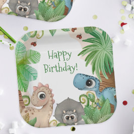 キッズダノス誕生日 ペーパープレート