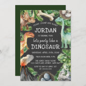 キッズダノス誕生日 招待状 (正面/裏面)