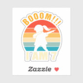 キッズダビング誕生日7歳7誕生日 シール (シート)