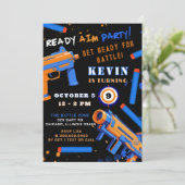 キッズダーツバトルパーティーバースデー 招待状 (スタンド正面)