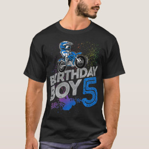 キッズダートバイクライダー5年オールドモトクロス5th BIR Tシャツ