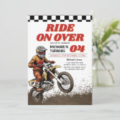 キッズダートモータークロス誕生日パーティーでレース 招待状 (スタンド正面)