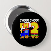 キッズチョオCHOO TRAIN 2nd BirthdayチョオCHOO I'm 2 缶バッジ (正面&裏面)