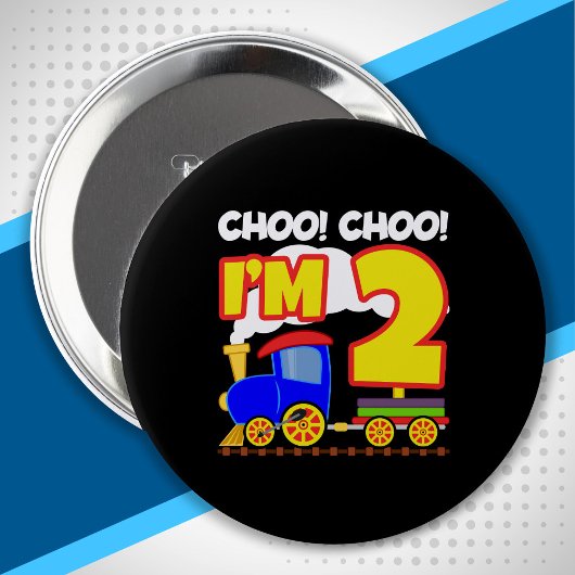 キッズチョオCHOO TRAIN 2nd BirthdayチョオCHOO I'm 2 缶バッジ