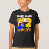 キッズチョオCHOO TRAIN 2nd BirthdayチョオCHOO I'm 2 Tシャツ (正面)