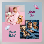 キッズツインズスウィート2写真カスタム ポスター (正面)