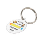 キッズツリーナッツ卵アレルギー警告エピネフリン内部 ペット ネームタグ (側面)