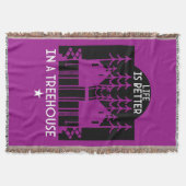 キッズツリーハウス新学期ボーイ スローブランケット (正面)