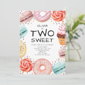 キッズツースイートセカンドバースデーパーティー 招待状 (スタンド正面)