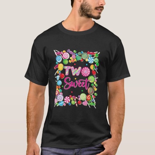 キッズツースウィート誕生日衣装ガール2歳Sw Tシャツ (正面)
