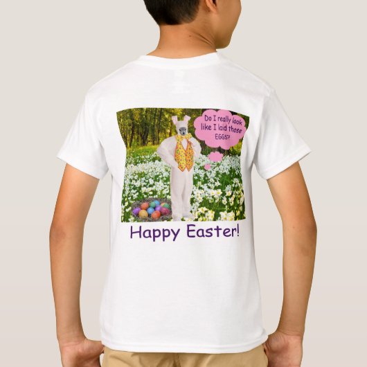 キッズティー。ハッピーイースター. klipspringer/bunny tシャツ (裏面)