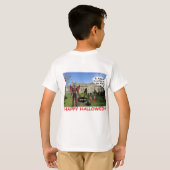 キッズティー。ハッピーハローウィン悪魔ヤギ Tシャツ (裏面フル)
