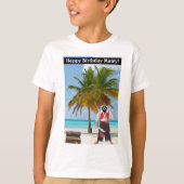 キッズティー。ハッピーバースデーマテイ・ラコーン/ボーイ Tシャツ (正面)