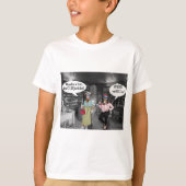 キッズティー。ハッピーバースデー牛とジャッカス Tシャツ (正面)