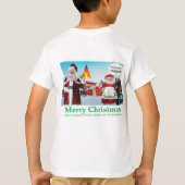 キッズティー。聖降誕祭お目出とう。クロース Tシャツ (裏面)