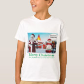 キッズティー。聖降誕祭お目出とう。クロース Tシャツ (正面)