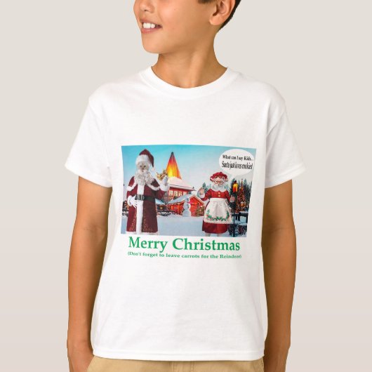 キッズティー。聖降誕祭お目出とう。クロース Tシャツ (正面)