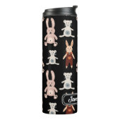 キッズテディベアキャットパンダバニーおもちゃパターン タンブラー (回転左)