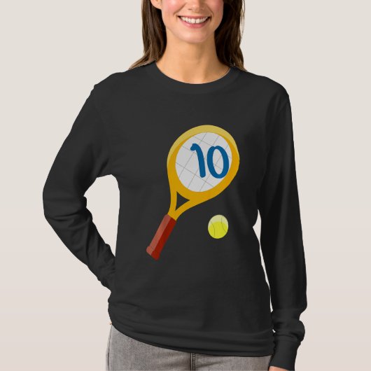 キッズテニス10誕生日10歳の幼児キッド Tシャツ (正面)