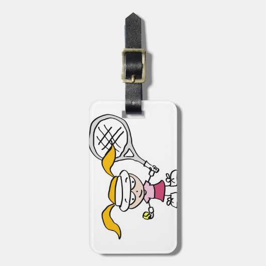 キッズテニス ラゲッジタグ (正面縦)