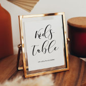 キッズテーブルウェディングレセプションサイン ポスター