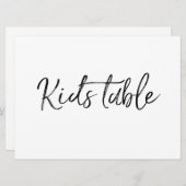 「キッズテーブル」の記号 |手スタイリッシュ入力 (正面/裏面)
