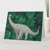 キッズディノジュラシックトレックスボーイズダノーズ誕生日 カード (裏面)