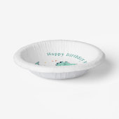 キッズディノダニ！キュート恐竜誕生日Tレックス ペーパーボウル (傾斜あり)