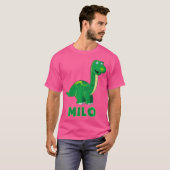 キッズディノ恐竜の名前ミロ Tシャツ (正面フル)